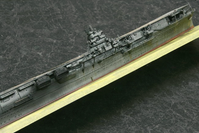 1/700航空母艦『瑞鶴』マリアナ沖海戦時：汚し塗装、対空兵装等の取付【2021年】