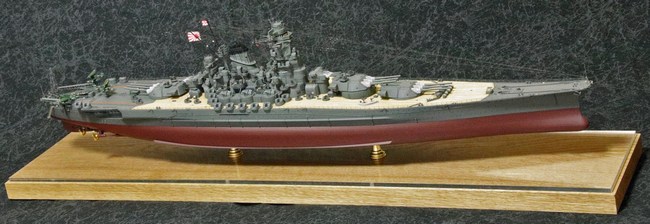 1/350戦艦『大和』タミヤリニューアル版プレミアムキット：完成写真(右舷)【2022年】