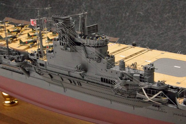 模型誌作例47】1/350航空母艦「隼鷹」 – 艦船模型製作代行モデル 