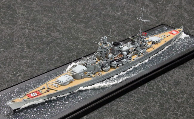 模型誌作例76】1/700巡洋戦艦「シャルンホルスト」 – 艦船模型製作代行