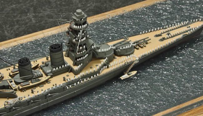 模型誌作例81】1/700巡洋戦艦「赤城」 – 艦船模型製作代行モデル 