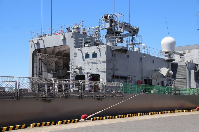 海上自衛隊 試験艦「ASE-6102 あすか」見学 後編（海自広報トラックのご紹介） – 艦船模型製作代行モデルファクトリーハイギヤード